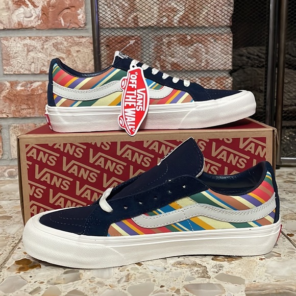 Vans Sk8-Low Reissue S Retro Stripes Dress blue - Picture 2 of 9